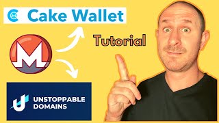 MONERO CAKE Wallet Tutorial - Use Unstoppable Domains to Send XMR Monero To ANYONE