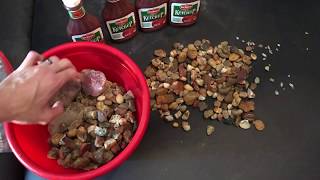 How To Clean Rocks // Ketchup Soak Method