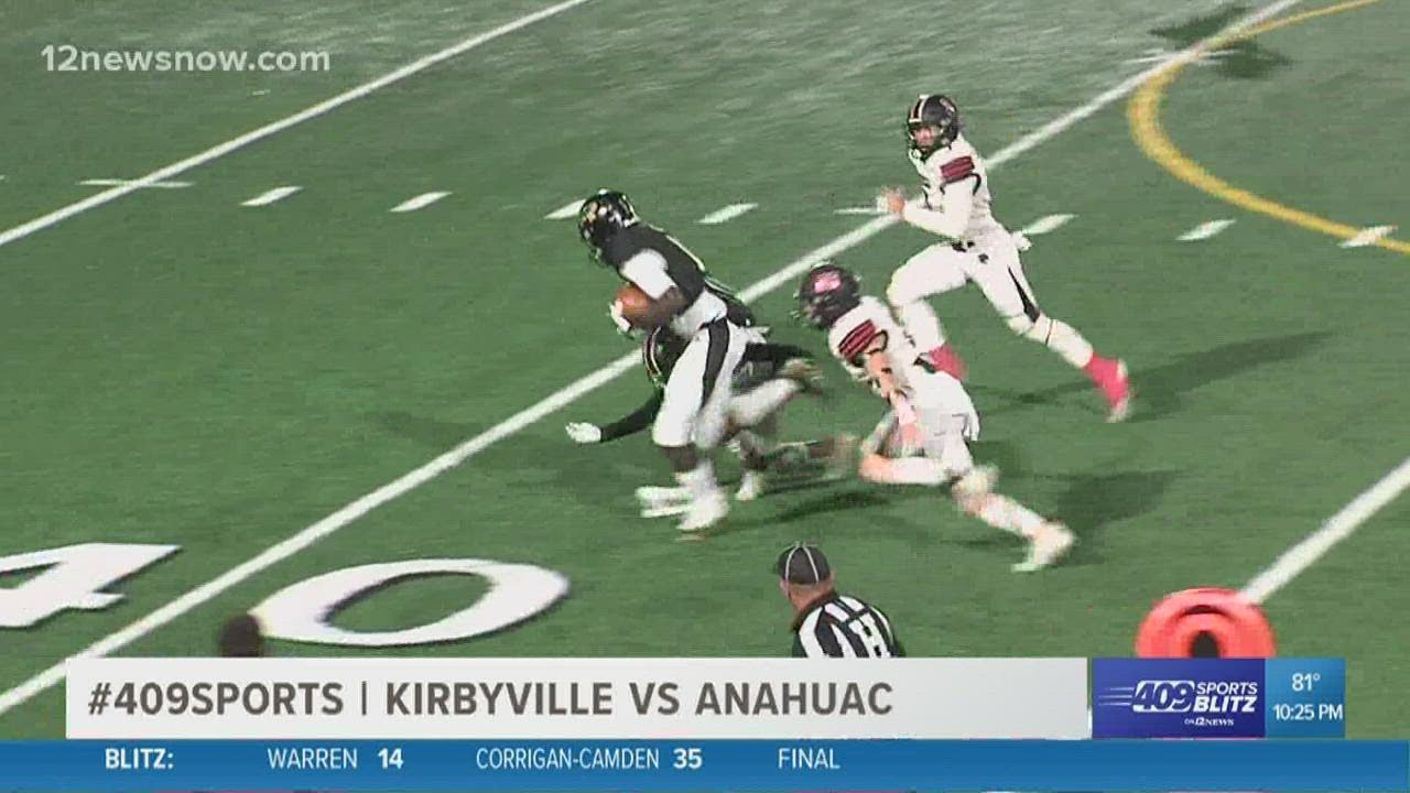 Anahuac High School takes down Kirbyville 51 27 YouTube