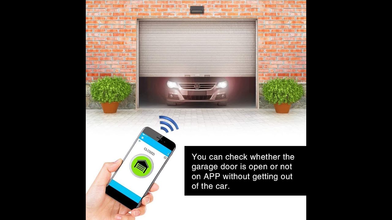 open garage door with google home