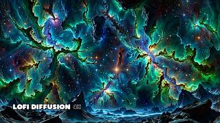 Lofi Hip Hop Piano to Dream 🌌 Emerald Nebula Skies