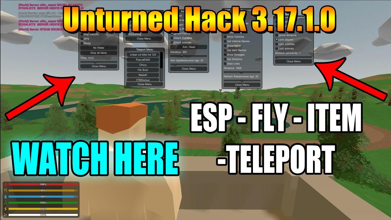 HACK | Unturned 3.17.1.0 - ESP,AIMBOT,TELEPORT,NORECOIL ... HACK | Unturned 3.17.1.0 - ESP,AIMBOT,TELEPORT,NORECOIL ... - 1280 x 720 jpeg 163kB