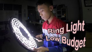 Cara Mudah Membuat Lampu Makeup LED RING LIGHT DIY Dari Kardus. 