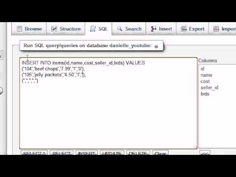 MySQL Database Tutorial   27   How to Insert Multiple Rows   YouTube 360p
