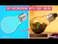 5 amazing DIY decorations with light bulbs 💡 you should check out | Home decor