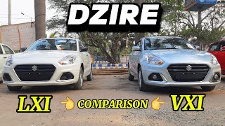 2024 Maruti Suzuki Dzire LXI VS VXI Detailed Comparisons Video ~ Which Variant Is Perfect For You??🤔