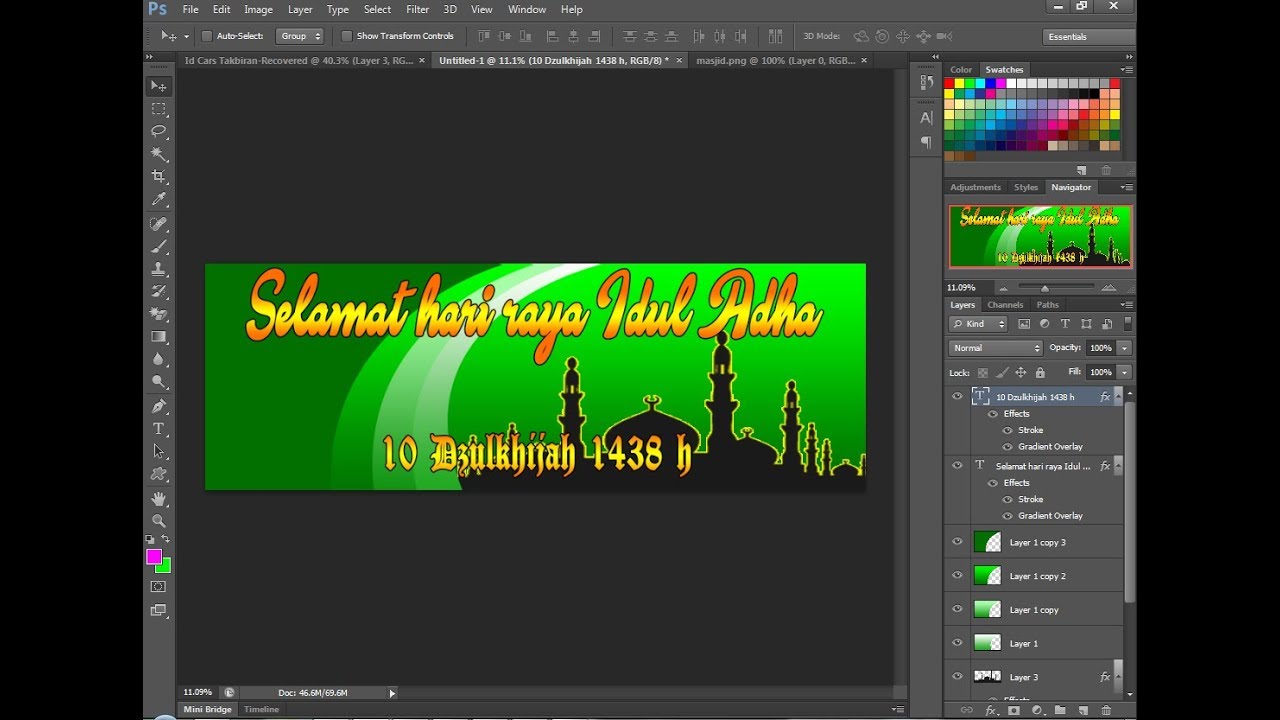 Cara Membuat Kartu Natal Dengan Photoshop / Membuat Kartu ...