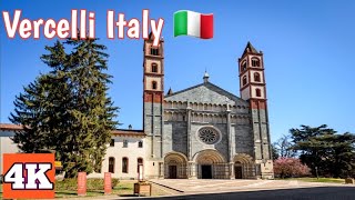 Walking Tour Of Vercelli Italy  4k 60 Fps Walk Beauty Of Italian Culture