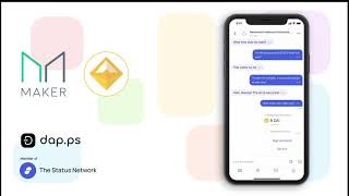Mobile Defi with Dap.ps: DeFi & DAI with the Status Messenger Wallet screenshot 2