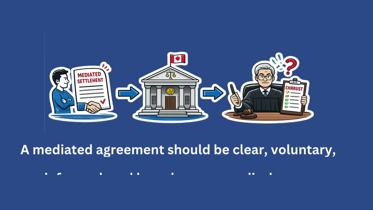 ⁣Family Court Expectations for Mediated Settlements in Ontario
