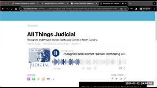 Cops & Congress by Annie Dance - AnnieDance.substack.com - Human Trafficking in NC