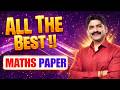 All The Best !! For Maths Paper | Sahyadri Tutorials | Mahesh Sir