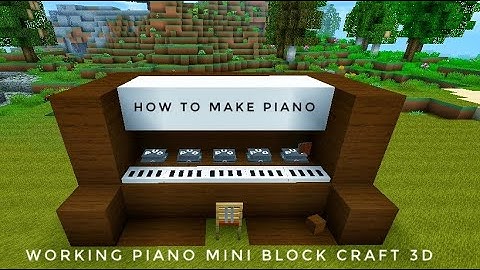 How to make furniture Piano | Mini block craft 3D