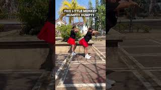 FIVE LITTLE MONKEY HUMPTY DUMPTY - Tiktok Viral | Dance Fitness | Zumba | #shorts