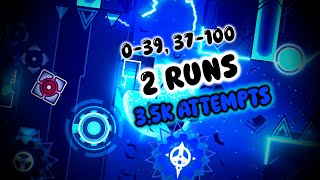 Edge of Destiny complete in 2 runs! 39% + 37-100 (Day 1)