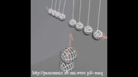 Newton Cradle Simulation 3D in Real Time