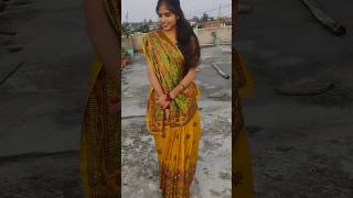 Traditional Art on Saree 💛 #mithilapainting #saree #viralvideo #art #madhubaniart #mithilapainting