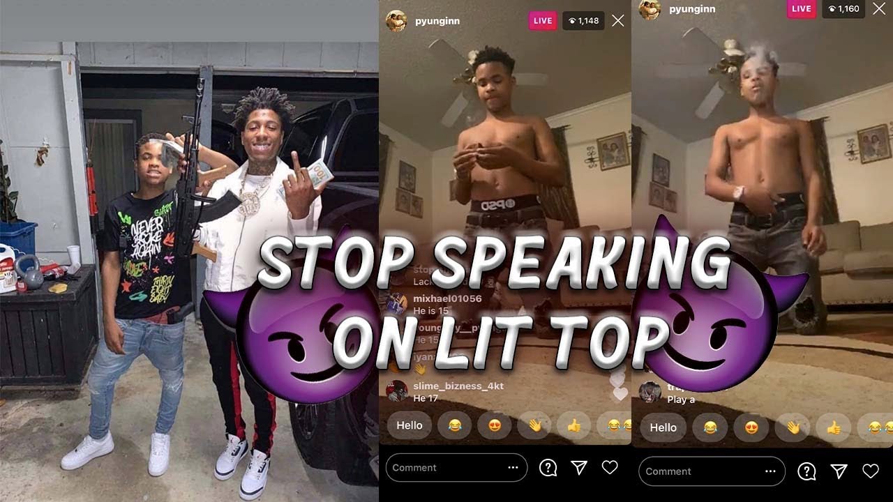 PYUNGIN WENT ON IG LIVE AND TOLD FANS STOP SPEAKING ON LIT TOP AKA NBA YOUNGBOY😒😈