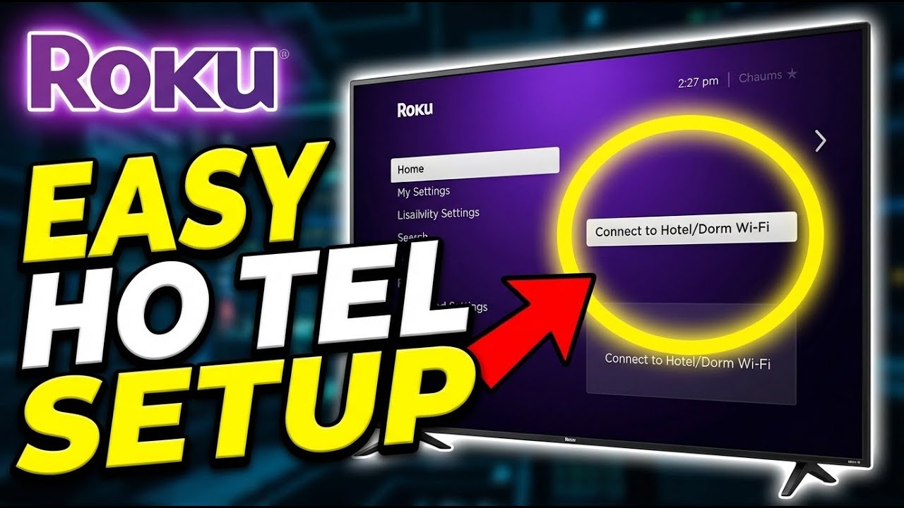 How to setup Roku Stick on hotel Wi-Fi - Easy Guide - YouTube