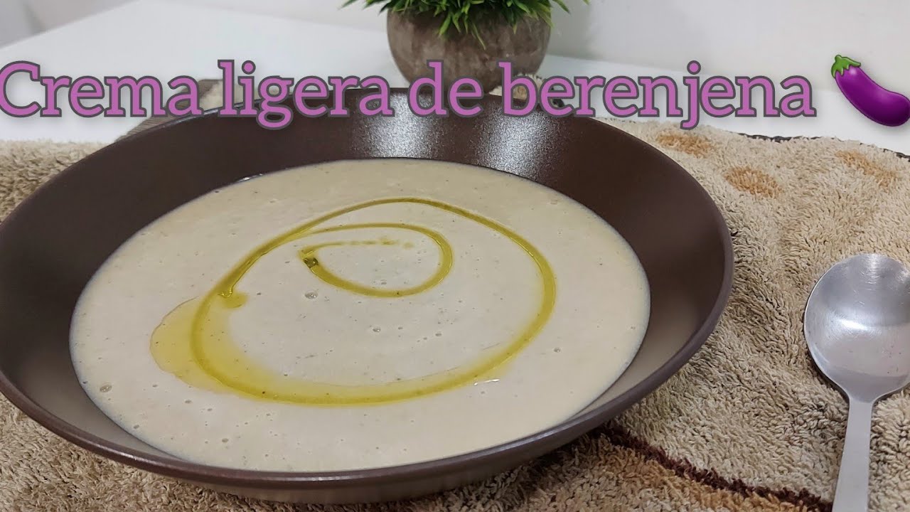Te mantendrás JOVEN si haces esta receta! Crema ligera de BERENJENA, ALTO PODER ANTIOXIDANTE