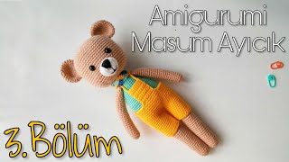 (Amigurumi) Masum Ayıcık Kulak, Burun Örme ve Birleştirme - Teddy Bear 3/4