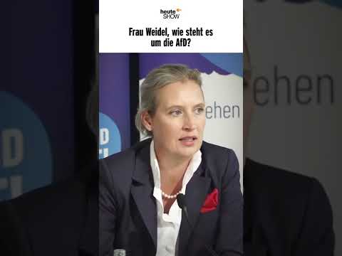 Frau Weidel, wie