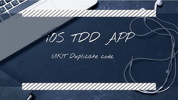 iOS TDD APP UIKit: Refactor duplicate code