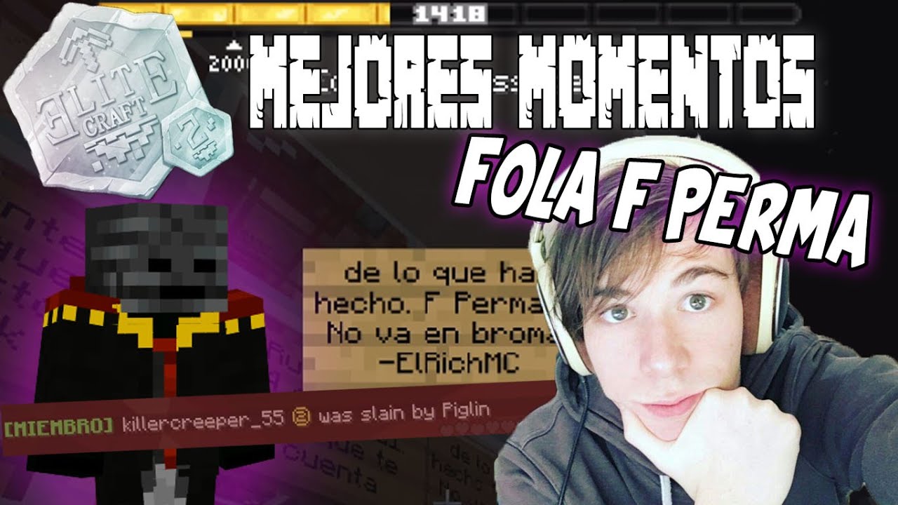 FOLA F PERMA | RICH MATA A KILLER PRIMERA MUERTE | RICH F PIXELMON | MEJORES MOMENTOS ELITECRAFT 2