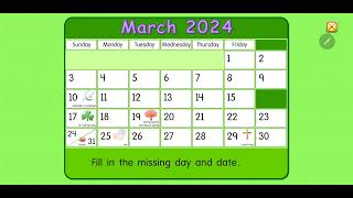 Starfall Daily Calendar - March 16, 2024