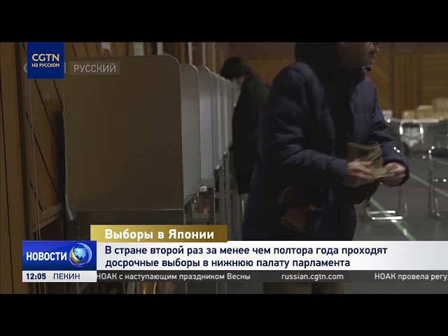 В Японии второй раз за менее чем полтора года проходят досрочные выборы в нижнюю палату парламента