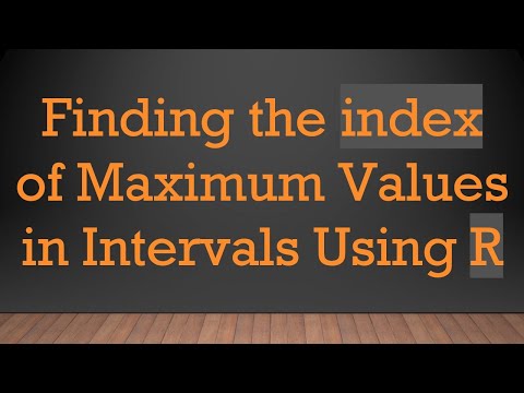 Finding the index