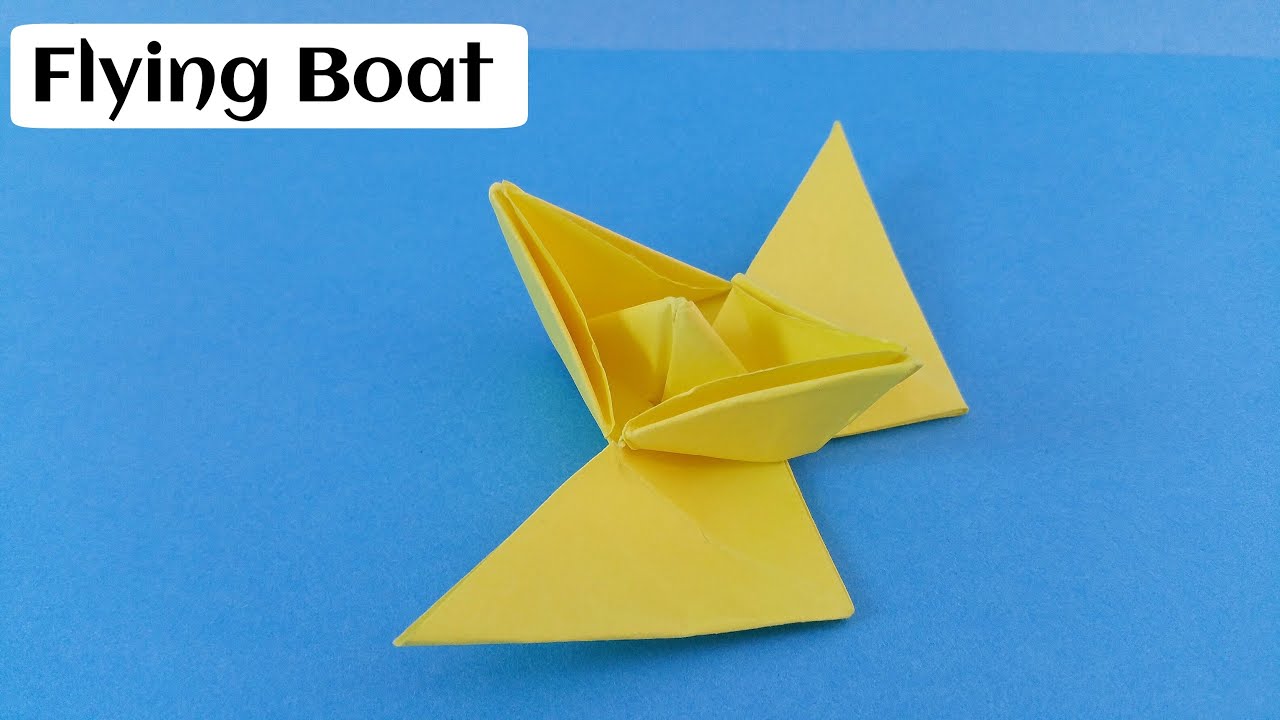 How to make an easy and simple Paper " Flying Boat