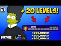 *NO TIMER* LEGIT Fortnite XP GLITCH MAP to LEVEL UP FAST in SIMPSONS SPRINGFIELD SEASON! (950,000!)