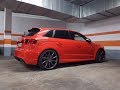 Audi RS3 2016 on 20inch Vossen CVT wheels / Glossy Grey