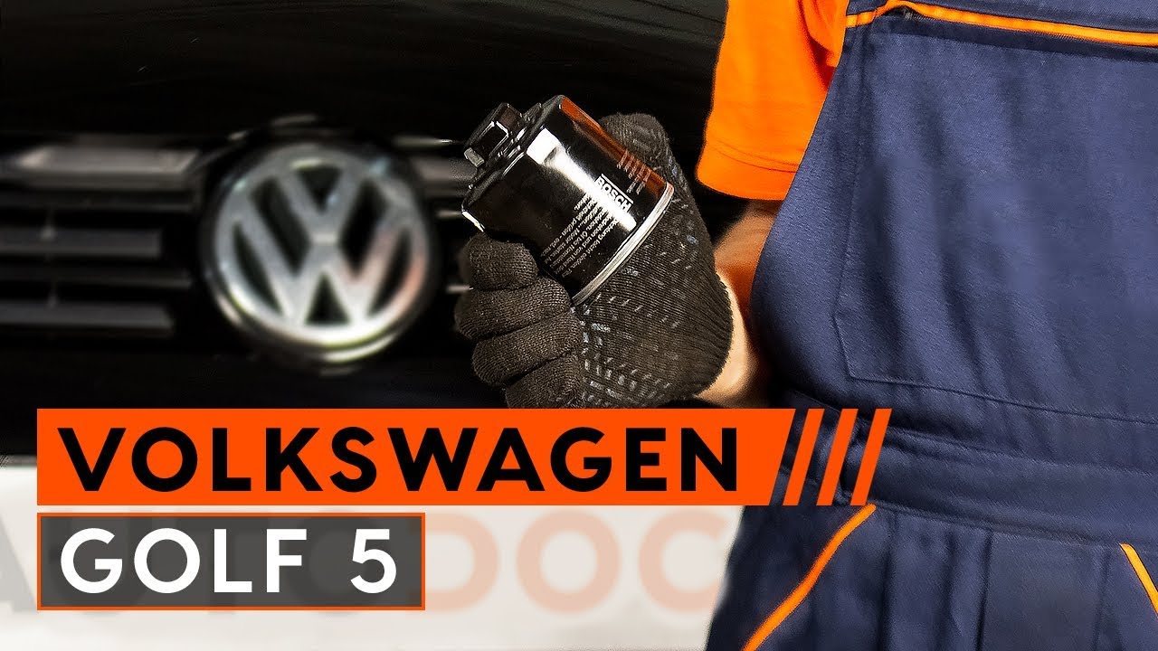 Ölwechsel VW GOLF 5 1K (wie Öl und Ölfilter wechseln)