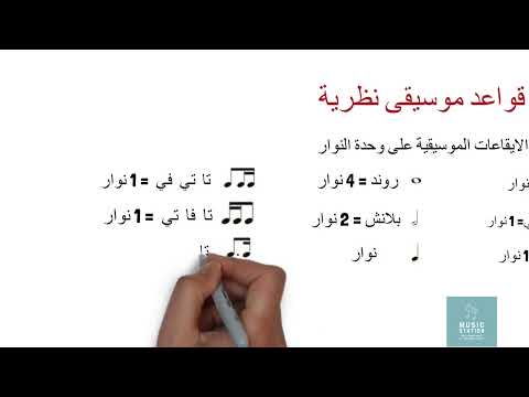 قواعد موسيقى نظرية الايقاعات الموسيقية