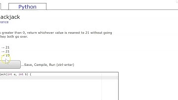 Logic - 2 (blackJack) Java Tutorial || codingbat.com