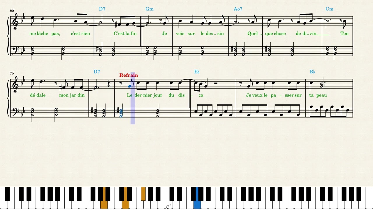 Juliette Armanet — Le dernier jour du disco (Partition pour Piano)