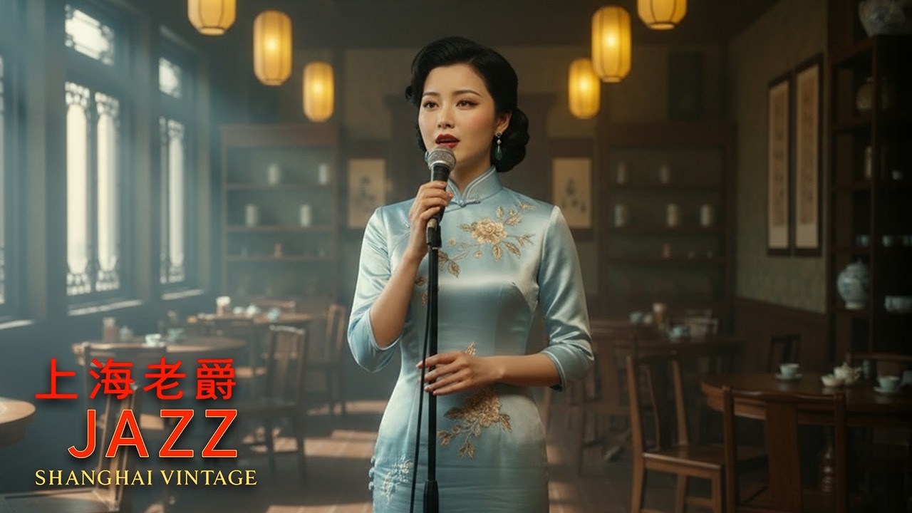 茶樓燈影裡的上海爵士旋律｜Soft Vintage Lounge with Gentle Bossa Rhythm