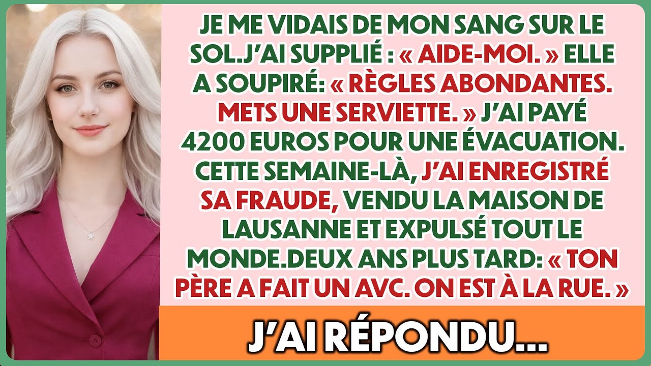 « Ce n’est que du sang de règles » — Maman m’a laissée me vider — j’ai appelé la police…