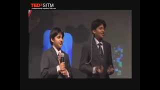 Youngest CEO brothers : Shravan and Sanjay Kumaran at TEDxSITM