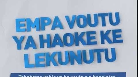 Your Vote, Your Secret (Sesotho) - IEC