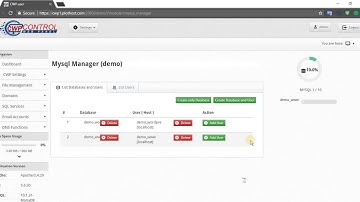 CWP MySQL Manager