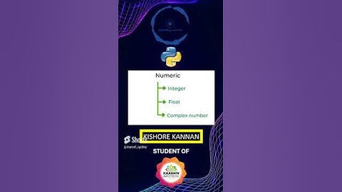 Python Numeric Data Types -  Python Training in Chennai - kaashiv review   #kaashivreviews