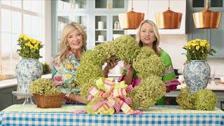 Dried Hydrangea Wreath The Southern Table - Episode 221 Promo