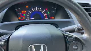 2012–2015 Honda Civic oil life and maintenance indicator reset ￼