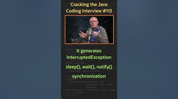 What does Thread.interrupt() do? - Cracking the Java Coding Interview #codinginterview #java