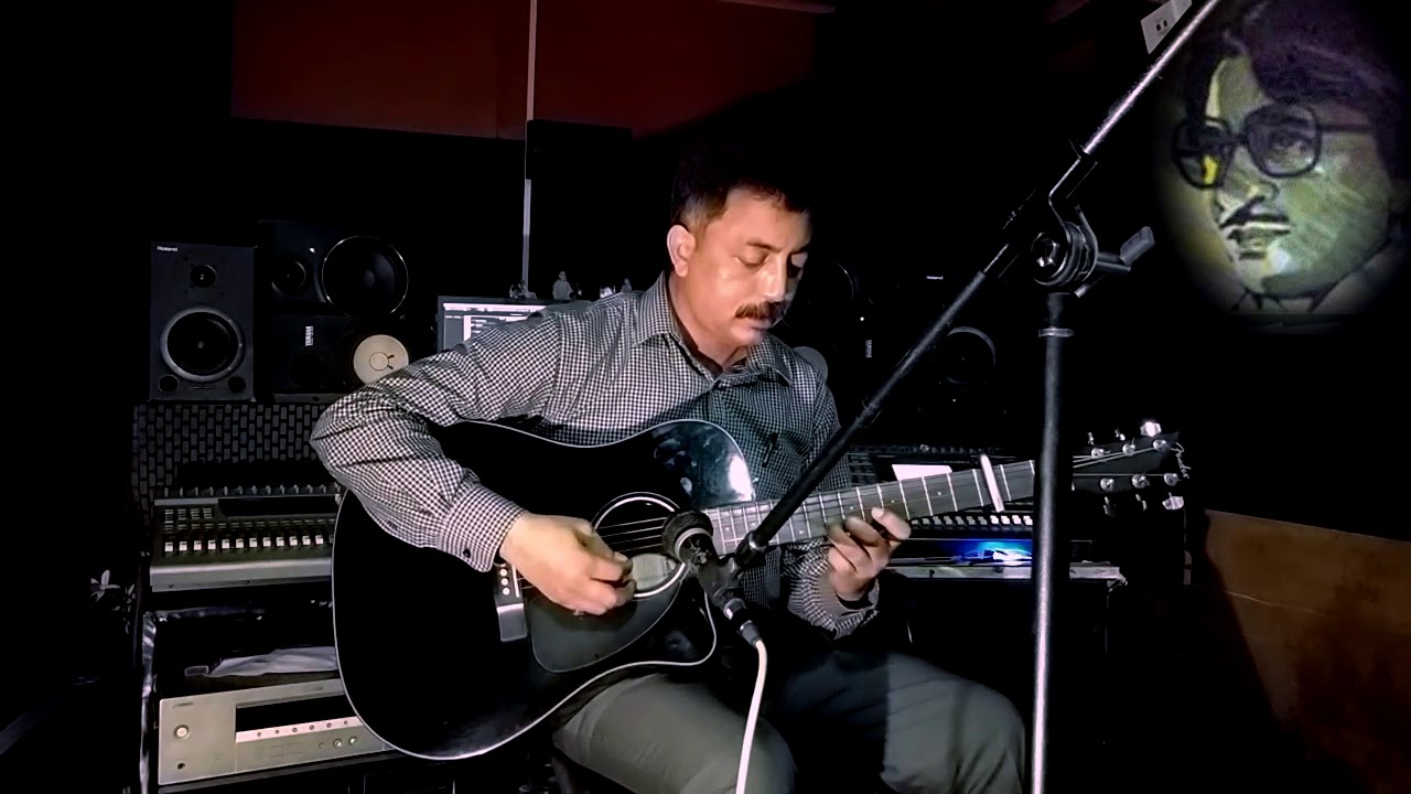 Guitar recital of Jayanta Hazarikas song Jodi kahaniba xoorbur xekh hoy