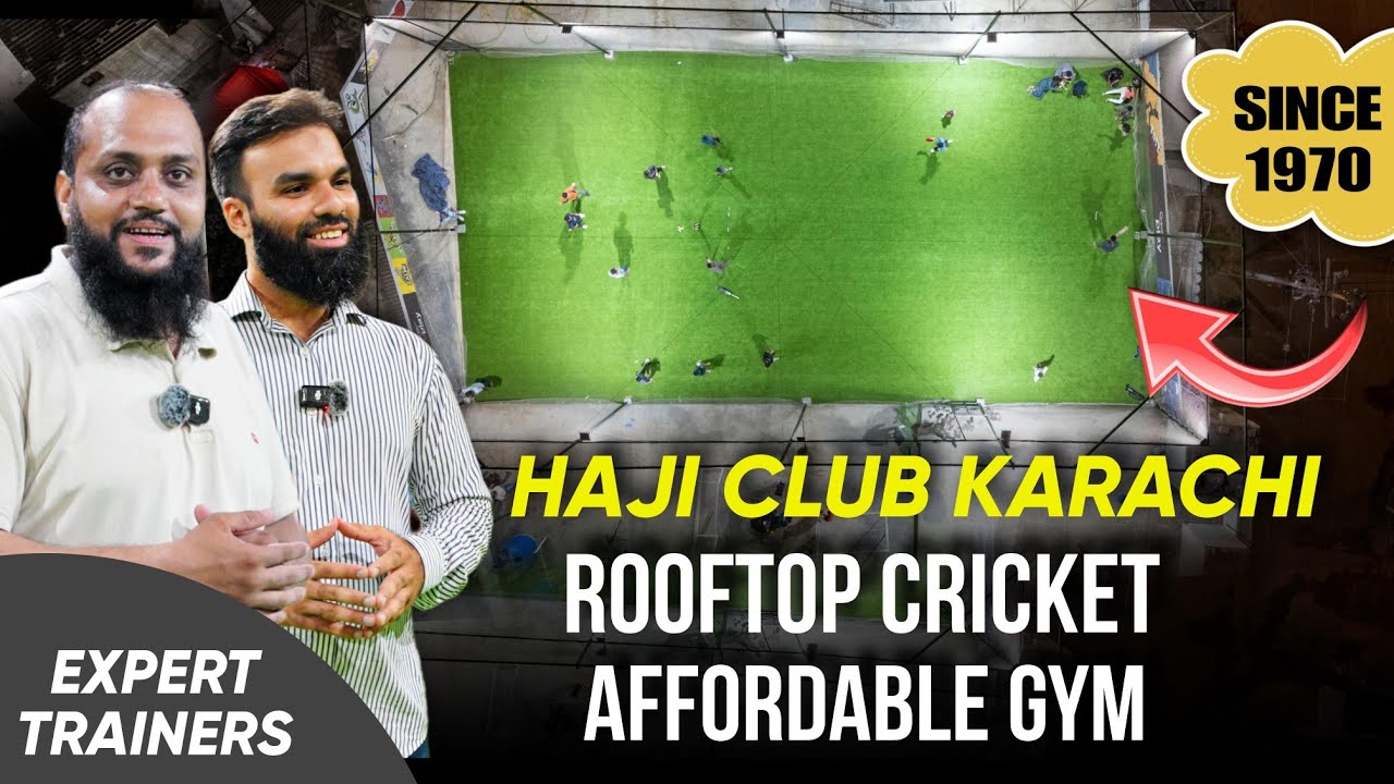 Rooftop Cricket at Karachi, Pakistan's Haji Club (Fitness Gym, Indoor Cricket, and More)