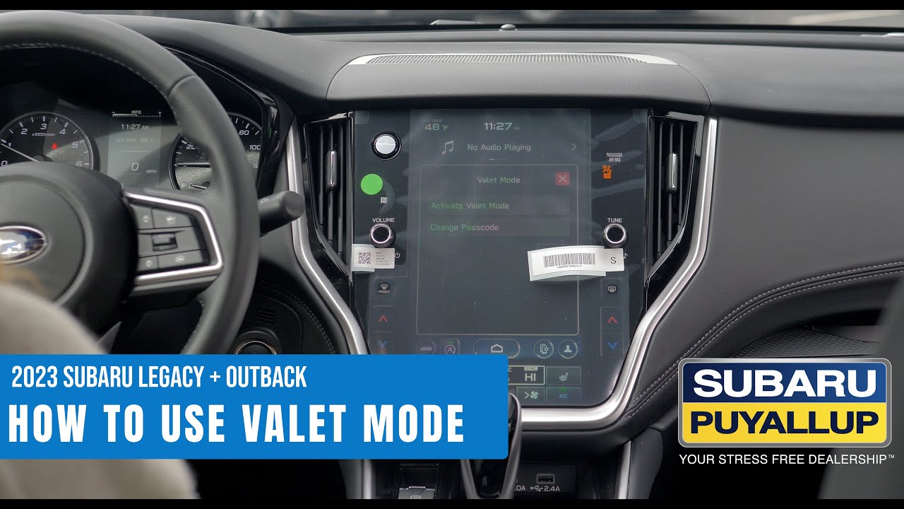2023 Subaru Legacy And 2023 Subaru Outback l VALET MODE YouTube